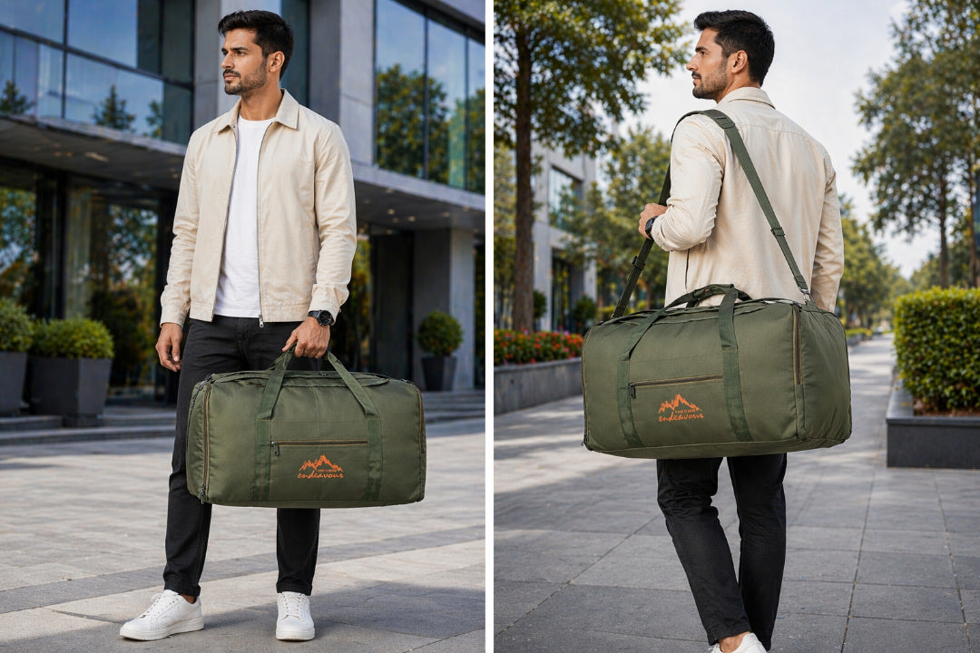 Endeavour Duffel for Long Travel/Hiking/Camping/Trekking with Shoe Compartment – 85 Ltr