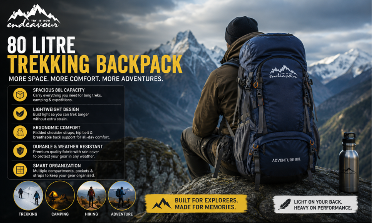 80 Litre trekking backpack