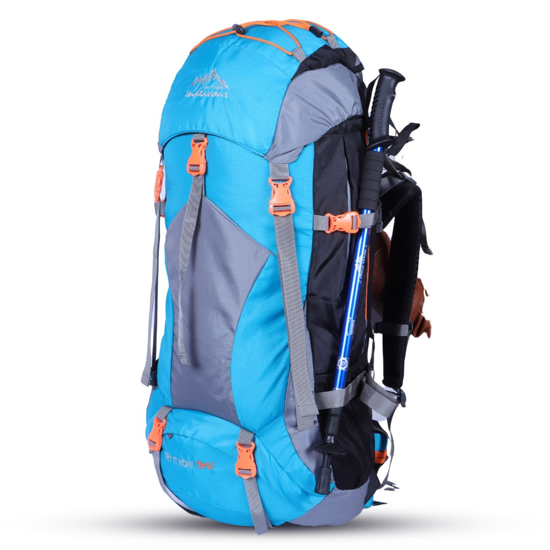 Endeavour Mount Rucksack For Hiking/Camping/Trekking with Rain Cover/Shoe & Laptop Compartment - 75 Ltr