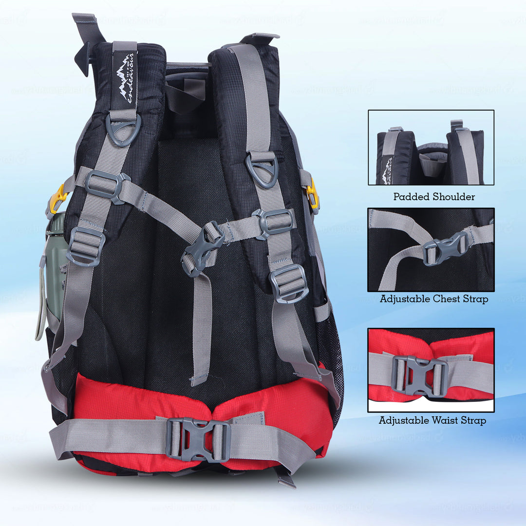 Endeavour Ice Rucksack For Hiking/Camping/Trekking with Rain Cover – 40 LTR