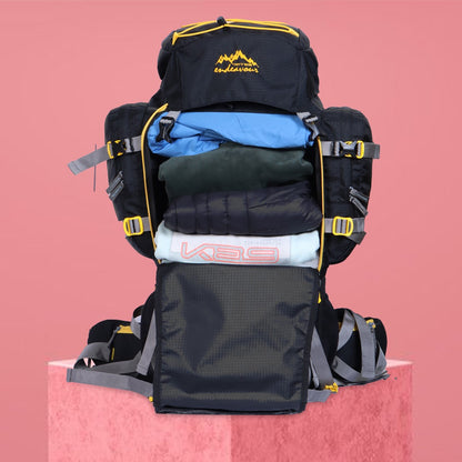 Endeavour Kurfi Front Open Rucksack For Hiking/Camping/Trekking with Rain Cover/Shoe & Laptop Compartment - 75 Ltr