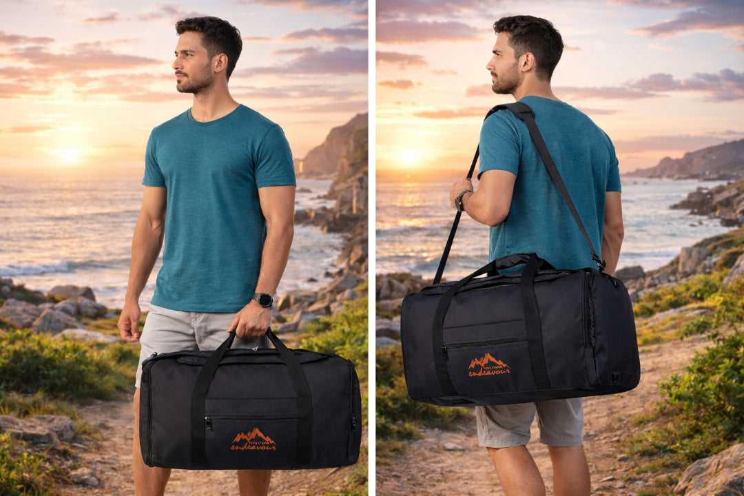 Endeavour Duffel for Long Travel/Hiking/Camping/Trekking with Shoe Compartment – 85 Ltr